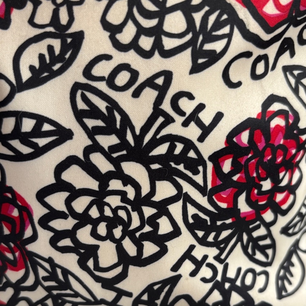 Coach Poppy Daisy Floral Graffiti Sateen Crossbody Bag - Picture 8 of 10